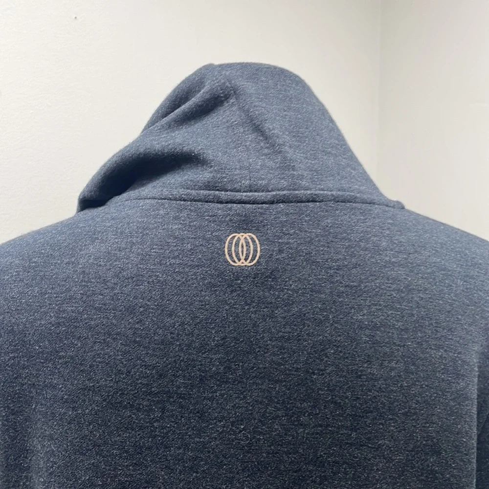 Women's Asymmetrical Zip Gray Jacket - Picture 12 of 16